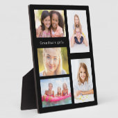 Großmutter Enkel Foto Mädchen schwarz Fotoplatte (Seite)