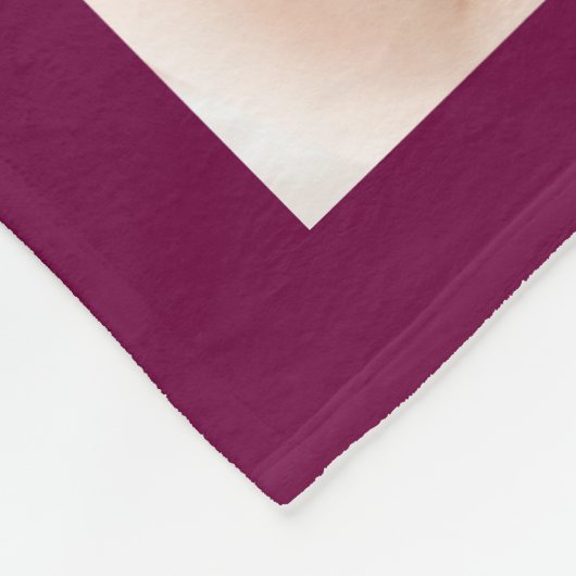 Großmutter Enkelkinder Foto Mädchen lila Fleecedecke (Ecke)