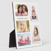 Großmutter Enkelkinder Foto Mädchen weiß Fotoplatte (Seite)
