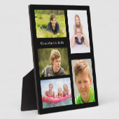 Großmutter Enkelkinder Fotos schwarz Fotoplatte (Seite)