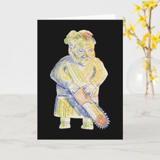 Großmutter erhalten wohle Karte (Gelbe Blume)