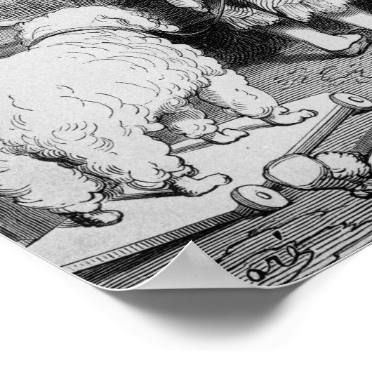 Großmutter erzählt ihr eine Geschichte Poster (Ecke)