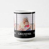Großmutter etabliert Fett Schwarz 3 Foto Kaffeetas Kaffeetasse (Mittel)
