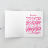 Großmutter Feiertagskarte (Innenseite)