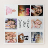 Großmutter Foto Collage die beste Oma-Welt Puzzle (Horizontal)