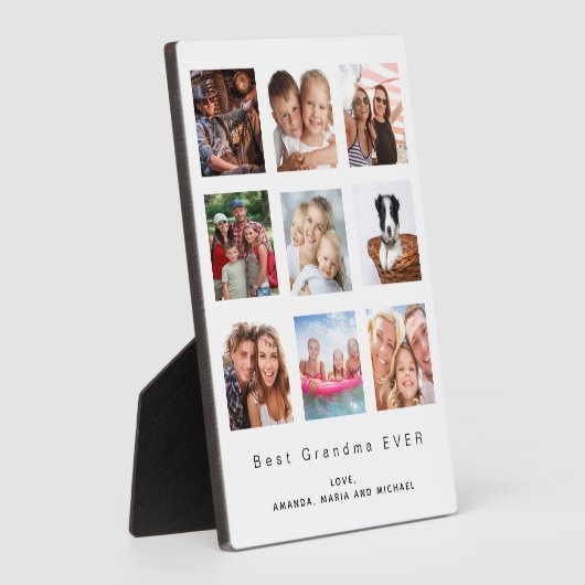 Großmutter-Foto-Collage Fotoplatte (Seite)