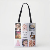 Großmutter Foto Collage weiß Tasche (Vorderseite)