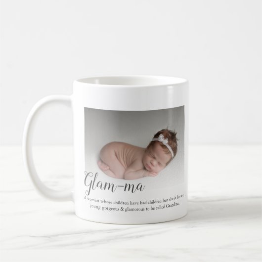 Großmutter Foto Glam-ma Kaffeetasse (Links)