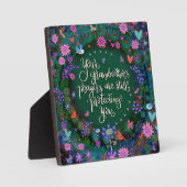 Großmutter Gebete Hübsch florale Inspiration Fotoplatte (Vorderseite)