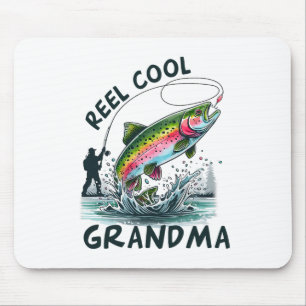 Großmutter Geburtstagsfeier Angeln passend Reel Co Mousepad
