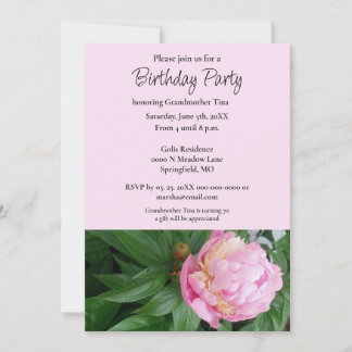 Großmutter-Geburtstagsfeier Einladung