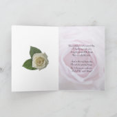 Großmutter, Geburtstagskarte mit rosa Rosa Karte (Innenseite)
