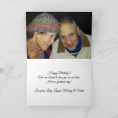 Großmutter Geburtstagskarte Personalisiert Karte (Innenseite)