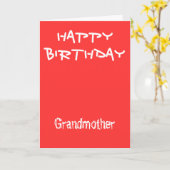 Großmutter-Geburtstagskarten Karte (Gelbe Blume)
