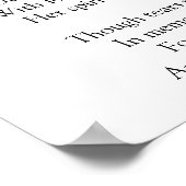 Großmutter-Gedenkgedicht mit Foto Poster (Ecke)