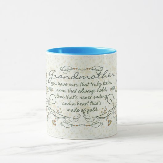 Großmutter-Gedicht mit Vögeln Tasse (Zentrum)