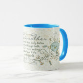 Großmutter-Gedicht mit Vögeln Tasse (VorderseiteRechts)