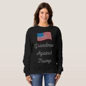 Großmütter gegen Trumpf Sweatshirt (Vorne ganz)
