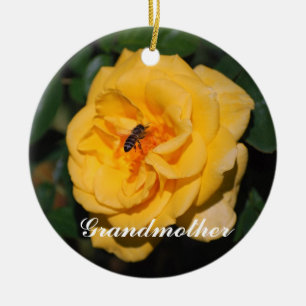Großmutter Gelbe Rosen Ornament