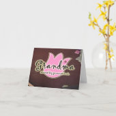 Großmutter geliebt durch Generationen - Karte (Gelbe Blume)