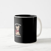 Großmutter-Geschenk | Französische Bulldogmesse Zweifarbige Tasse (VorderseiteRechts)