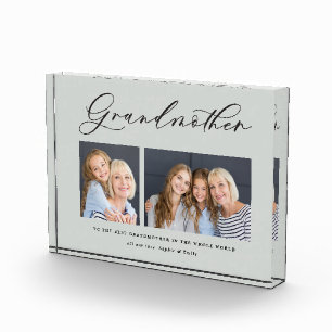Großmutter-Geschenk für Großmutter mit einem Fo Fotoblock