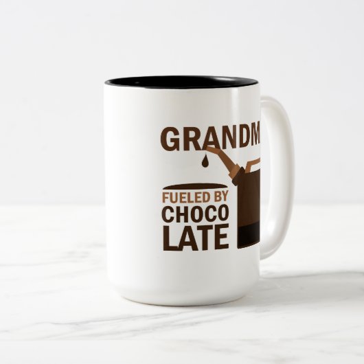 Großmutter-Geschenk Zweifarbige Tasse (VorderseiteRechts)