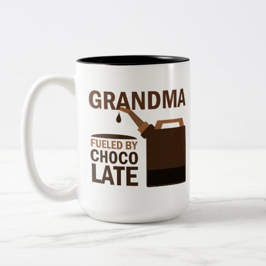 Großmutter-Geschenk Zweifarbige Tasse (Links)