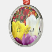 Großmutter! Geschenke Verzierungs-Tulpe-Blumen mit Ornament Aus Metall (Links)
