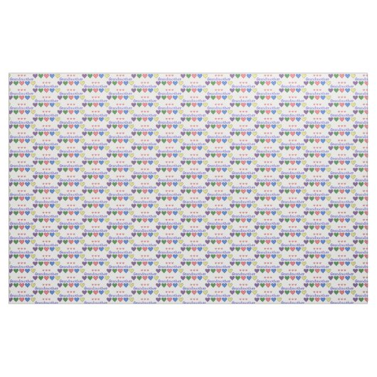 Großmutter Gingham Hearts Stoff (Yard (91,4 cm))