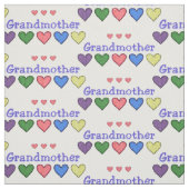 Großmutter Gingham Hearts Stoff (Muster)