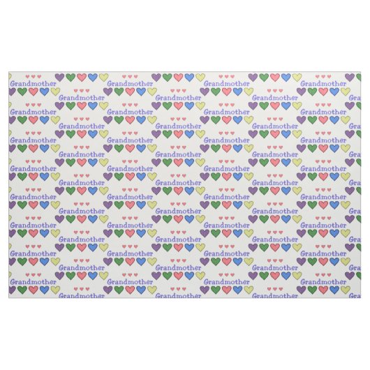 Großmutter Gingham Hearts Stoff (Fat Quarter (45,7 x 55,9 cm))