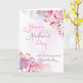 Großmutter, glückliche Muttertagsfarbe Karte (Gelbe Blume)