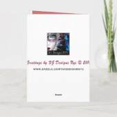 Großmutter-glücklicher Valentinstag - Herz-kleiner Feiertagskarte (Rückseite)