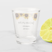 Großmutter Great Oma Sunflower Schnapsglas (Rückseite)