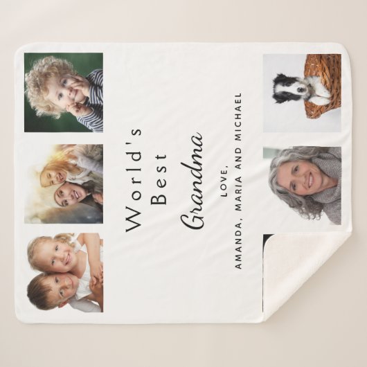 Großmutter-Großmutter-Foto Sherpadecke (Vorderseite (Horizontal))