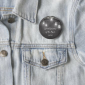 Großmutter Großmutter Schwarz-weiße Hochzeit Button (Beispiel)