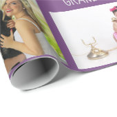 Großmutter Großvater FOTO Collage Geschenk Geschenkpapier (Rolleneckpunkt)