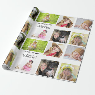 Großmutter Großvater FOTO Collage Geschenk Geschenkpapier