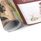 Großmutter Großvater FOTO Collage Geschenk Geschenkpapier (Rolleneckpunkt)