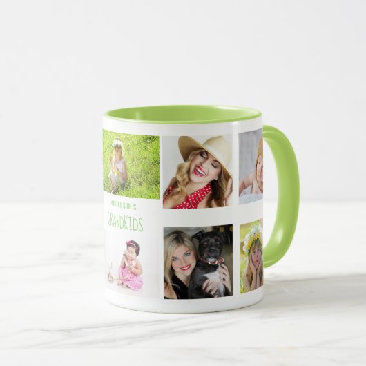 Großmutter Großvater FOTO Collage Geschenk Tasse (VorderseiteRechts)