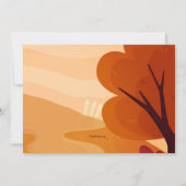 Großmutter-Haus Erntedank Abendessen Einladung (Rückseite)