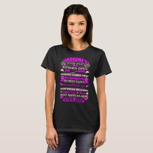 Großmutter-Haus-Regel-Küche öffnen 24 Stunden T-Shirt