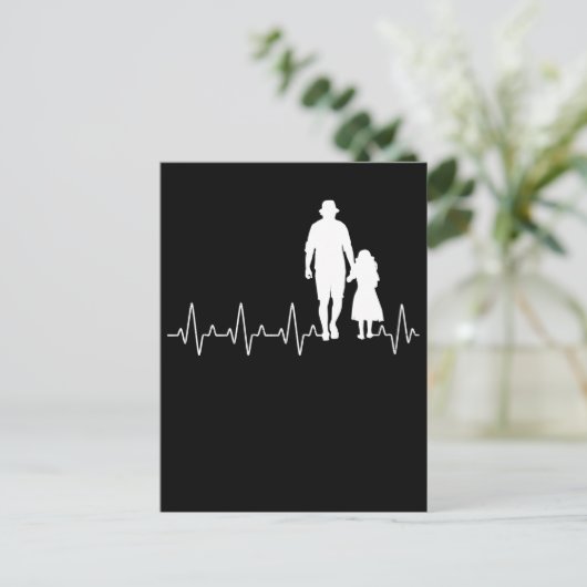 Großmutter Heartbeat Großes Kind Postkarte (Stehend Vorderseite)
