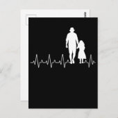 Großmutter Heartbeat Großes Kind Postkarte (Vorne/Hinten)