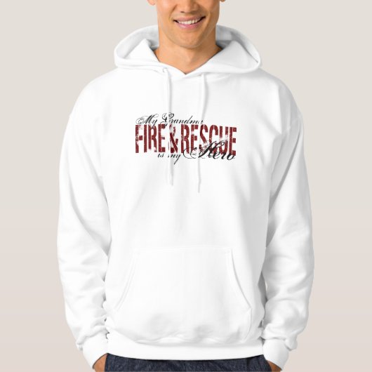 Großmutter-Held - Feuer u. Rettung Hoodie (Vorderseite)