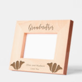 Großmutter in Script Großkinder Namen Blume Geätzte Rahmen (Links)