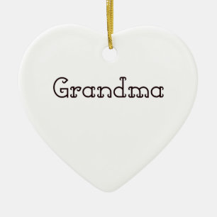 Großmutter Keramik Ornament