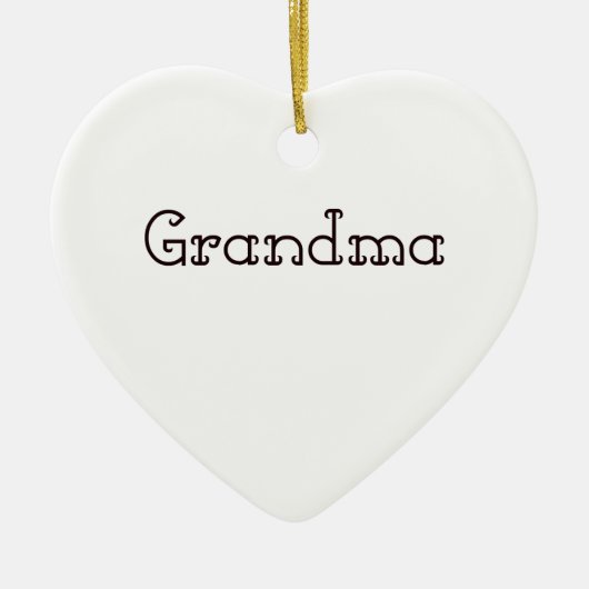 Großmutter Keramik Ornament (Vorne)