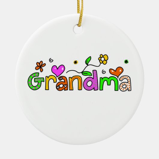 Großmutter Keramikornament (Vorne)